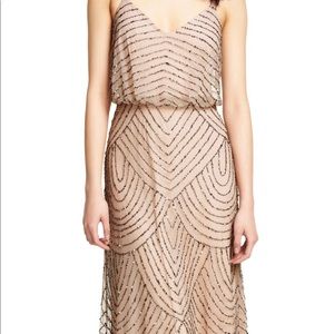 AdriannaPapell ArtDeco Beaded Gown taupe-pinksize4